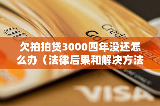 欠拍拍贷3000四年没还怎么办（法律后果和解决方法）