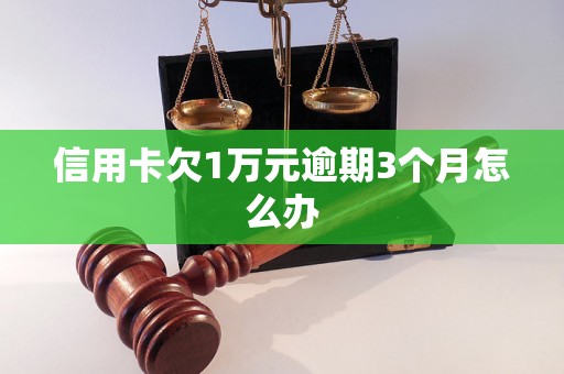 信用卡欠1万元逾期3个月怎么办