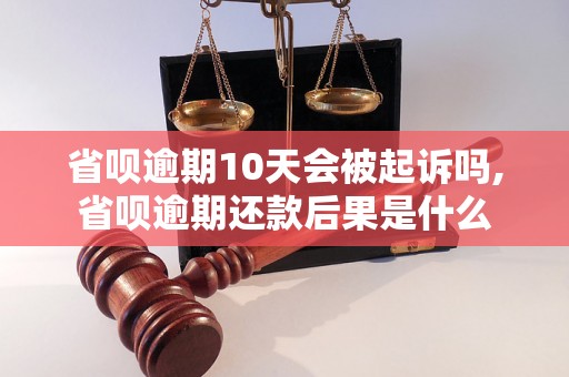 省呗逾期10天会被起诉吗,省呗逾期还款后果是什么