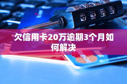 欠信用卡20万逾期3个月如何解决