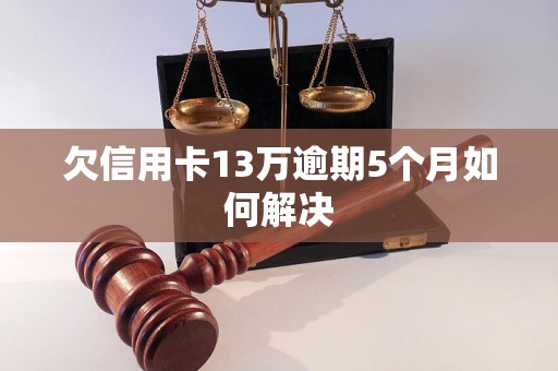 欠信用卡13万逾期5个月如何解决