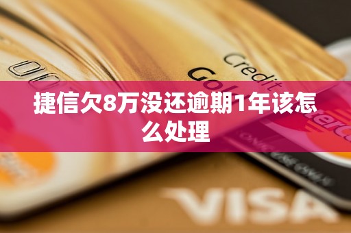 捷信欠8万没还逾期1年该怎么处理