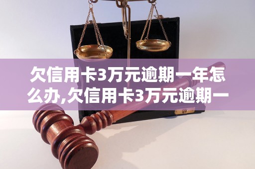 欠信用卡3万元逾期一年怎么办,欠信用卡3万元逾期一年后果严重吗