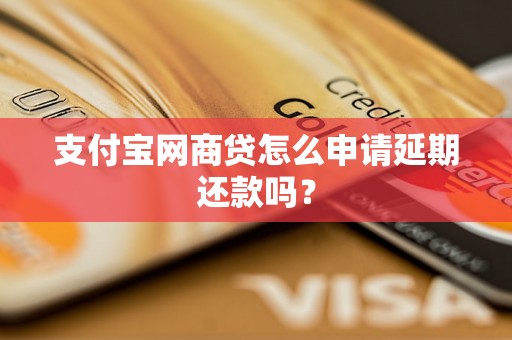 支付宝网商贷怎么申请延期还款吗？