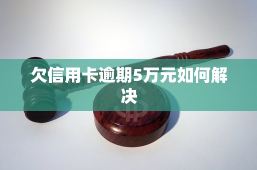 欠信用卡逾期5万元如何解决