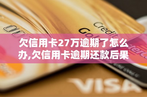 欠信用卡27万逾期了怎么办,欠信用卡逾期还款后果及解决方法