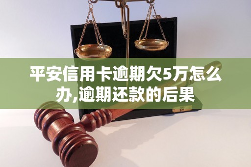 平安信用卡逾期欠5万怎么办,逾期还款的后果