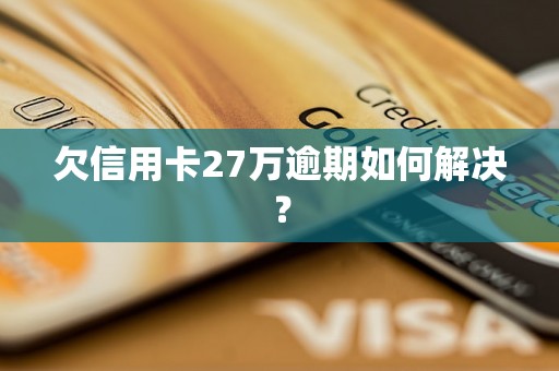 欠信用卡27万逾期如何解决？