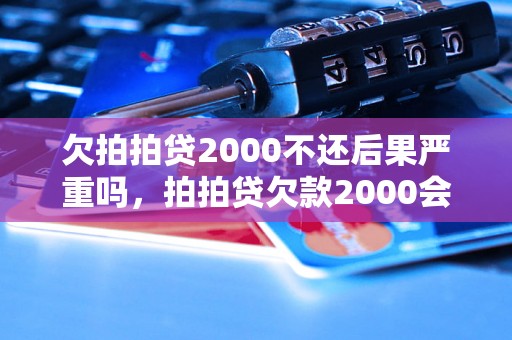 欠拍拍贷2000不还后果严重吗，拍拍贷欠款2000会被怎样处理