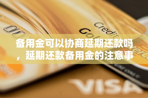 备用金可以协商延期还款吗，延期还款备用金的注意事项