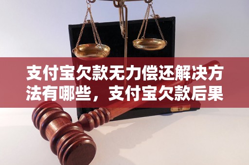 支付宝欠款无力偿还解决方法有哪些，支付宝欠款后果及应对策略