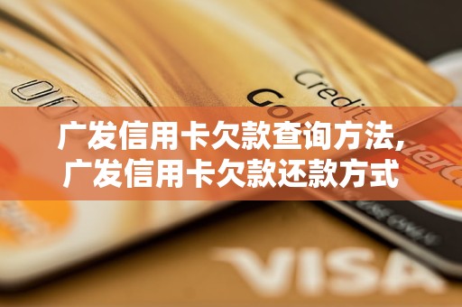 广发信用卡欠款查询方法,广发信用卡欠款还款方式