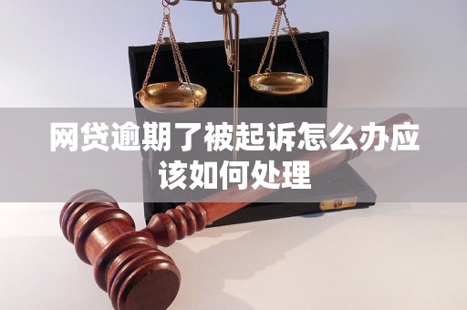 网贷逾期了被起诉怎么办应该如何处理