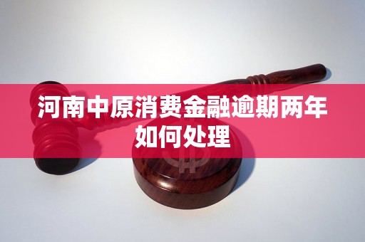 河南中原消费金融逾期两年如何处理