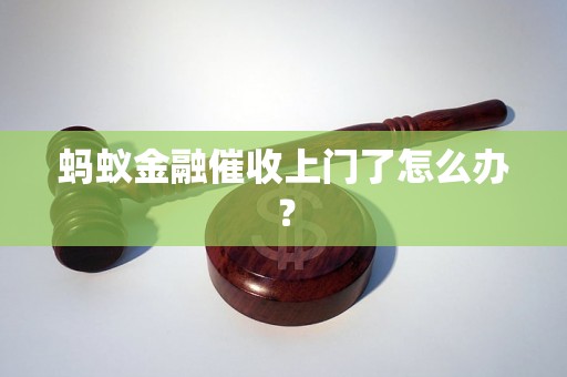 蚂蚁金融催收上门了怎么办？