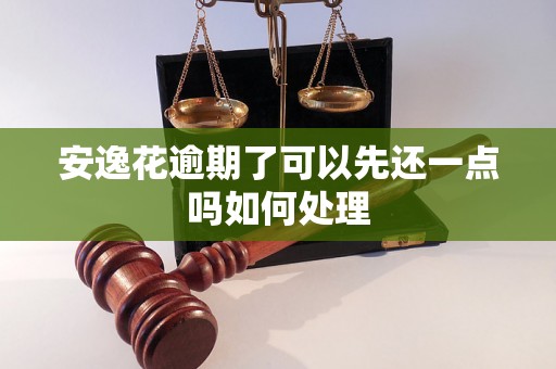 安逸花逾期了可以先还一点吗如何处理