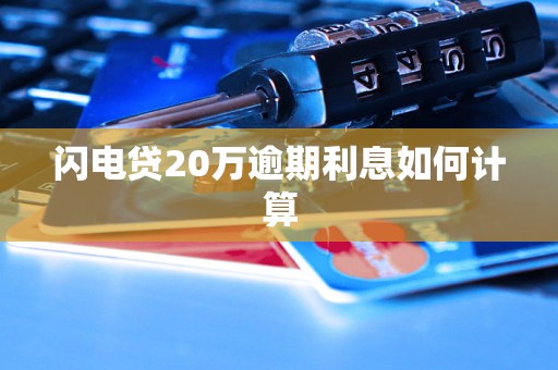 闪电贷20万逾期利息如何计算