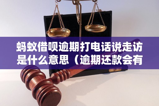 蚂蚁借呗逾期打电话说走访是什么意思（逾期还款会有哪些后果）