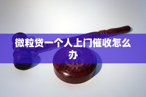 微粒贷一个人上门催收怎么办