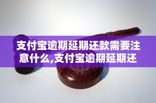 支付宝逾期延期还款需要注意什么,支付宝逾期延期还款流程详解