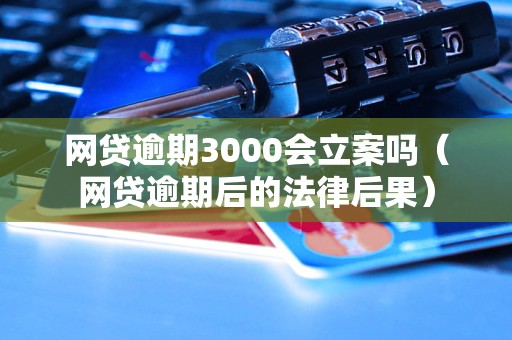 网贷逾期3000会立案吗（网贷逾期后的法律后果）