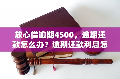 放心借逾期4500，逾期还款怎么办？逾期还款利息怎么计算？