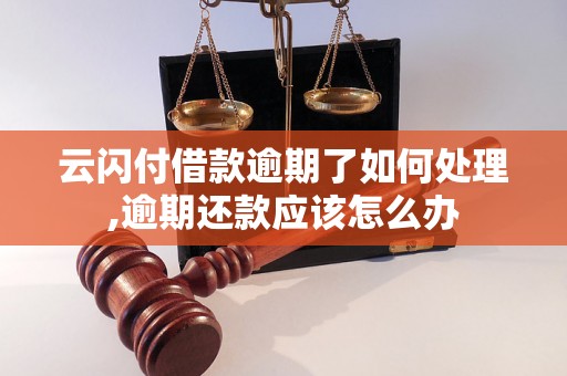 云闪付借款逾期了如何处理,逾期还款应该怎么办