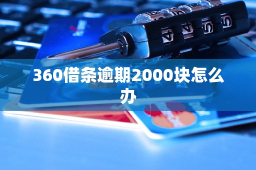 360借条逾期2000块怎么办