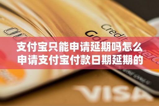 支付宝只能申请延期吗怎么申请支付宝付款日期延期的方法