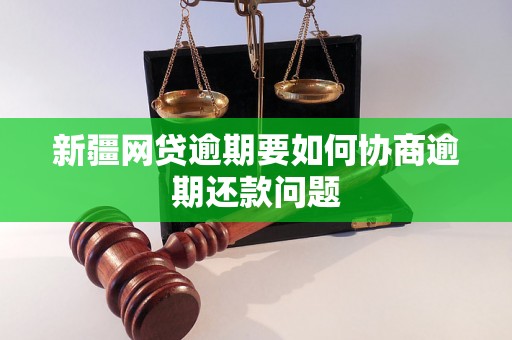 新疆网贷逾期要如何协商逾期还款问题