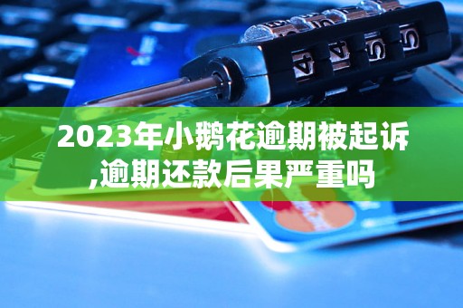 2023年小鹅花逾期被起诉,逾期还款后果严重吗