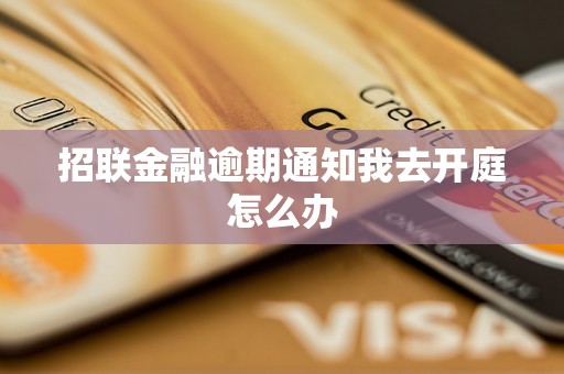 招联金融逾期通知我去开庭怎么办