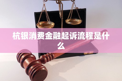 杭银消费金融起诉流程是什么