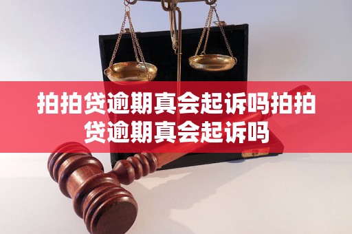 拍拍贷逾期真会起诉吗拍拍贷逾期真会起诉吗