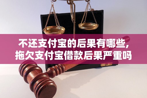 不还支付宝的后果有哪些,拖欠支付宝借款后果严重吗