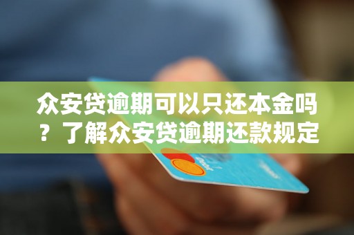 众安贷逾期可以只还本金吗？了解众安贷逾期还款规定