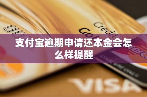 支付宝逾期申请还本金会怎么样提醒