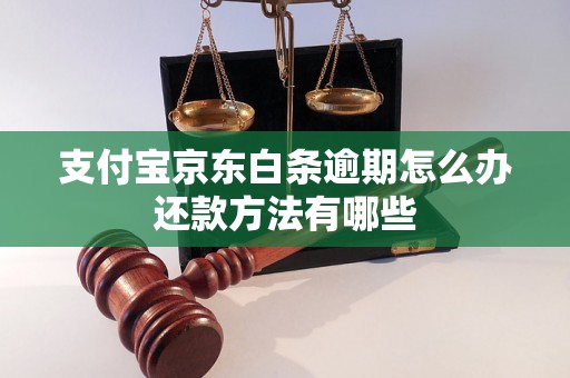 支付宝京东白条逾期怎么办还款方法有哪些