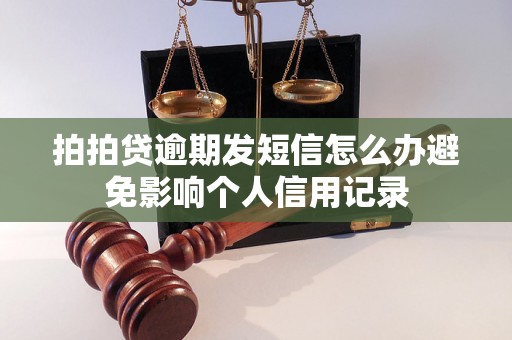 拍拍贷逾期发短信怎么办避免影响个人信用记录