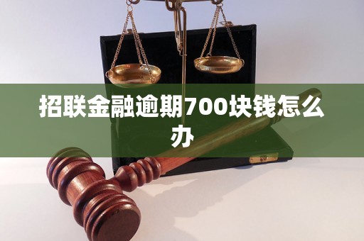 招联金融逾期700块钱怎么办