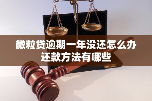 微粒贷逾期一年没还怎么办还款方法有哪些