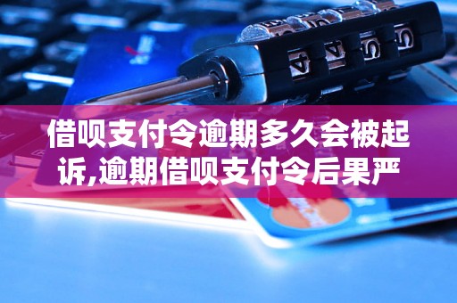 借呗支付令逾期多久会被起诉,逾期借呗支付令后果严重吗