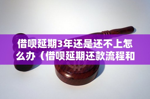 借呗延期3年还是还不上怎么办（借呗延期还款流程和注意事项）