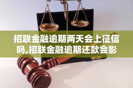 招联金融逾期两天会上征信吗,招联金融逾期还款会影响征信吗