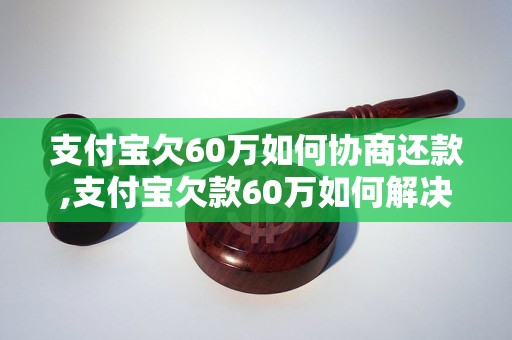 支付宝欠60万如何协商还款,支付宝欠款60万如何解决