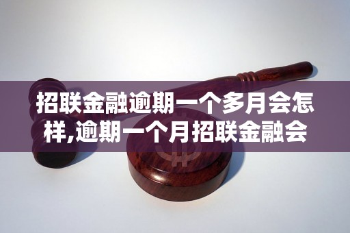 招联金融逾期一个多月会怎样,逾期一个月招联金融会怎样处理