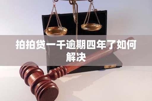 拍拍贷一千逾期四年了如何解决