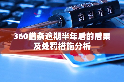 360借条逾期半年后的后果及处罚措施分析