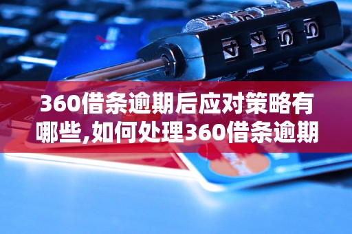 360借条逾期后应对策略有哪些,如何处理360借条逾期债务