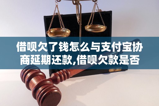 借呗欠了钱怎么与支付宝协商延期还款,借呗欠款是否可以分期还款